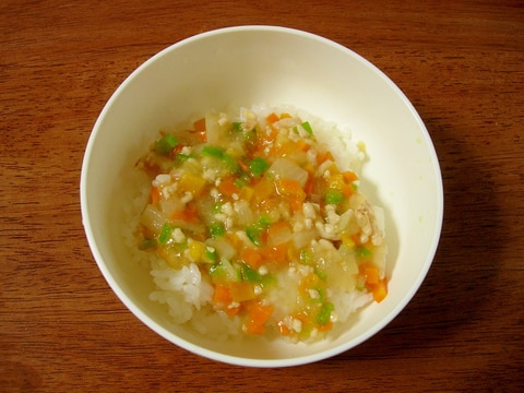 幼児食☆野菜そぼろあんかけ丼